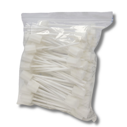 מקל פלסטיק עם ספוג להרטבת השפתיים 100 יחידה