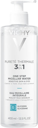 VICHY מינרל מים מיסלריים לפנים ולעיניים מתאים לעור רגיש 400 מ"ל