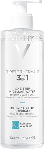 VICHY מינרל מים מיסלריים לפנים ולעיניים מתאים לעור רגיש 400 מ"ל