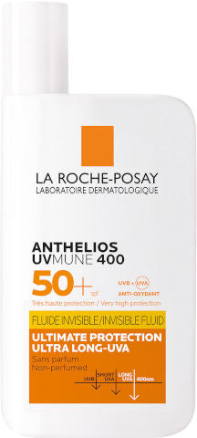 לה רוש-פוזה אנתליוס פלואיד UVMUNE 400 תחליב פנים שקוף להגנה מהשמש +SPF50 50 מ"ל