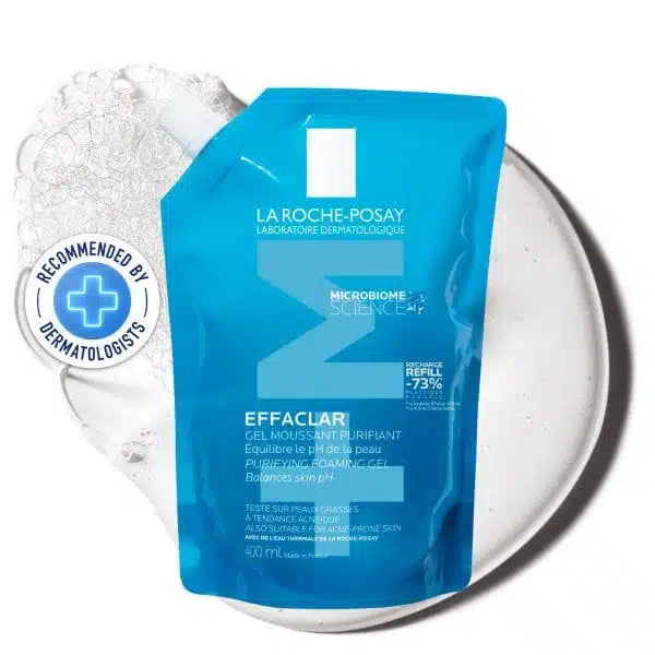 ג'ל מקציף לעור שמן – אריזת מילוי לה רוש פוזה LA ROCHE-POSAY