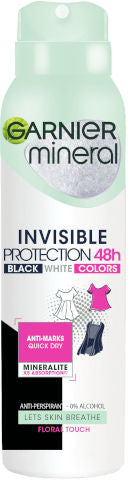 GARNIER דאודורנט ספריי ללא צבע אינוויזיבל 150 מ"ל