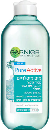 PURE מי מיסלריים GARNIER PURE מי מיסלריים 400 מ"ל