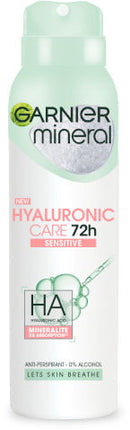 GARNIER דאודורנט ספריי חומצה היאלורונית 150 מ"ל