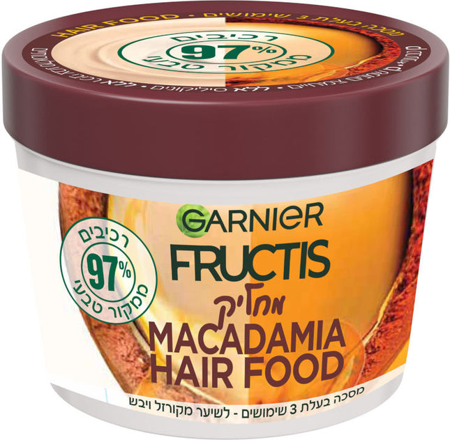 גרניה פרוקטיס היירפוד מסכה לשיער מקדמיה 390 מ"ל