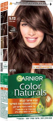 צבע שיער קבוע 5.12 חום שלג GARNIER COLOR NATURALS