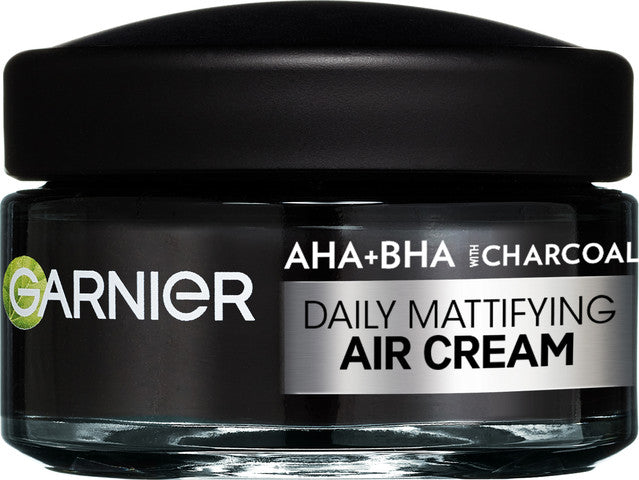 GARNIER SKIN ACTIVE קרם לחות פחם למראה מאט והפחתת ברק שומני 3ב-1 50 מ"ל