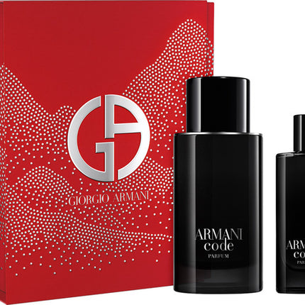 ARMANI CODE LE PARFUM סט פרפיום + פרפיום לגבר GIORGIO ARMANI ARMANI CODE LE PARFUM סט פרפיום + פרפיום לגבר 75 מ"ל + 15 מ"ל