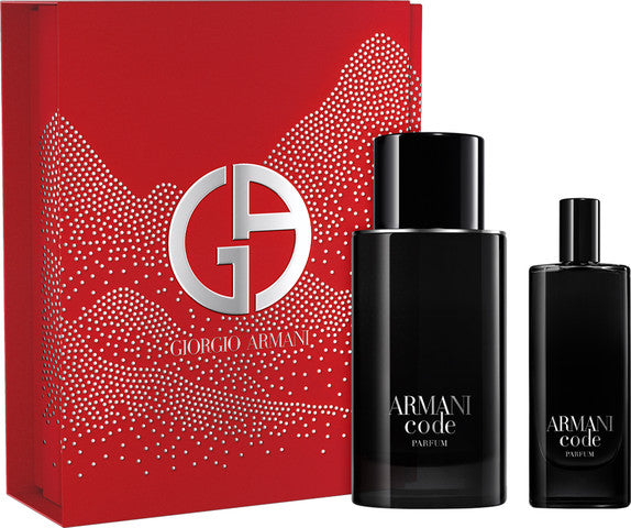 ARMANI CODE LE PARFUM סט פרפיום + פרפיום לגבר GIORGIO ARMANI ARMANI CODE LE PARFUM סט פרפיום + פרפיום לגבר 75 מ"ל + 15 מ"ל
