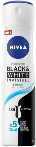 NIVEA דאודורנט ספריי בלאק אנד וויט פיור לאישה 150 מ"ל