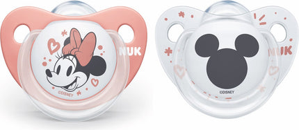 נוק זוג מוצצים מיני מאוס לגילאי 0-6 חודשים 2 יחידות