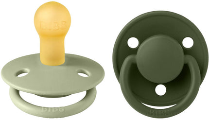 BIBS ביבס - זוג מוצצים דה לוקס לטקס SAGE/HUNTER GREEN גודל 1