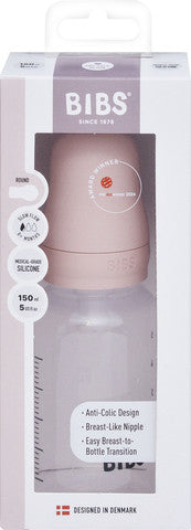 BIBS בקבוק PP פלסטיק 150 מ"ל זרימה איטית BLUSH יחידה