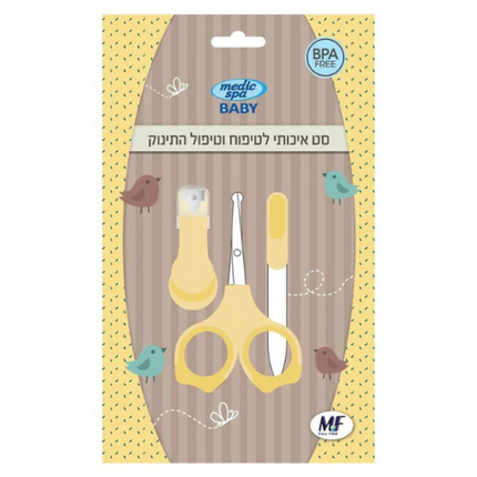 סט מספריים, קוצץ ופצירה Medic Spa