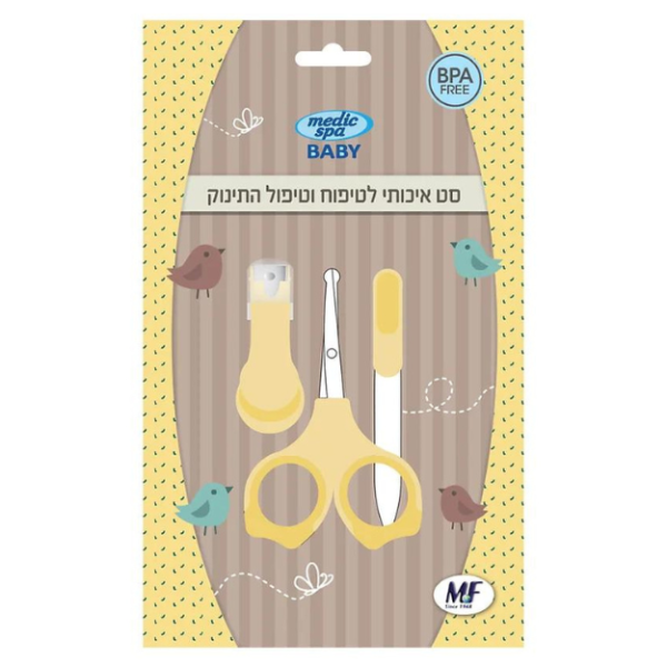 סט מספריים, קוצץ ופצירה Medic Spa