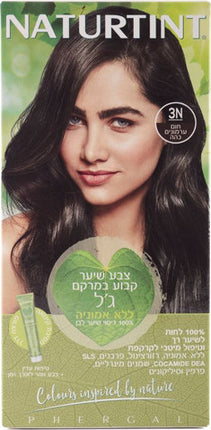 3N צבע שיער קבוע במרקם ג'ל ללא אמוניה חום ערמונים כהה -NATURTINT