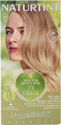 9N צבע שיער קבוע במרקם ג'ל ללא אמוניה בלונד דבש 170מ"ל -NATURTINT