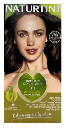 5WB צבע שיער קבוע במרקם ג'ל ללא אמוניה  חום ברונזה חמים קורן -NATURTINT