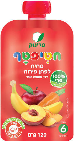 חטיפטף מחית לפתן פירות 120 גרם