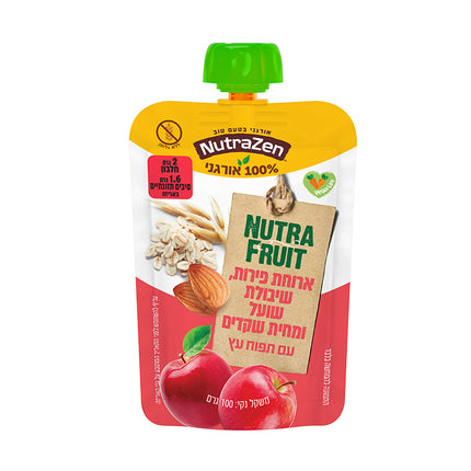 מחית שיבולת שועל, חמאת שקדים ותפוח | 100 גרם | נוטרה זן