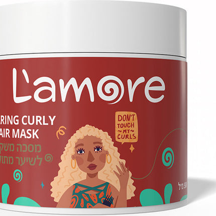 L’amore למורי מסכה משקמת לשיער מתולתל 500 מ"ל