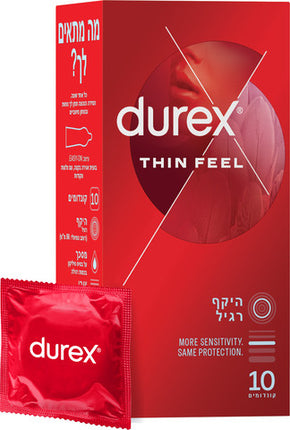דורקס Thin Feel קונדומים דקים להגברת התחושה 10 יחידות