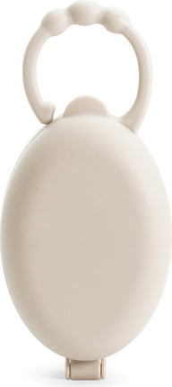 Twigy קופסת פלסטיק הגיינית למוצץ עם חיבור לעגלה / תיק - בז'