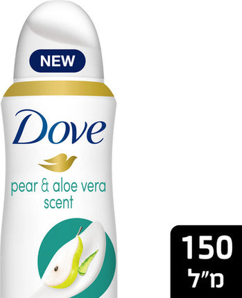 דאב דאודורנט ספריי אגס ואלוורה 150 מ"ל