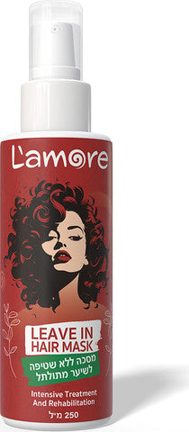 L’amore מסיכה ללא שטיפה לשיער מתולתל 250 מ"ל
