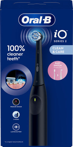 אורל בי iO2 מברשת שיניים חשמלית - שחור יחידה אחת