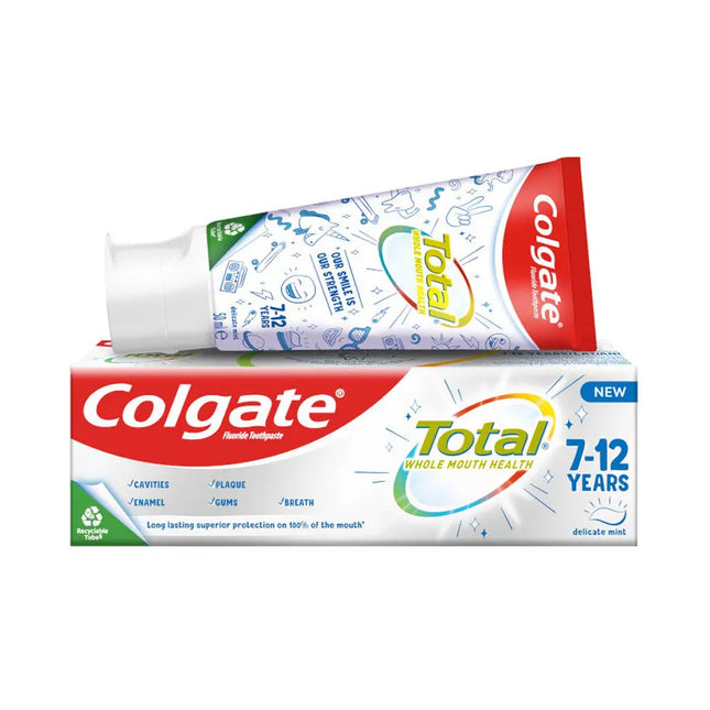 קולגייט משחת שיניים ילדים טוטאל לגילאי 7-12 שנים 50 מ"ל