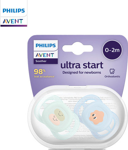 אוונט אולטרה סטארט מוצצי סיליקון 0-2 חודשים 2 יחידות