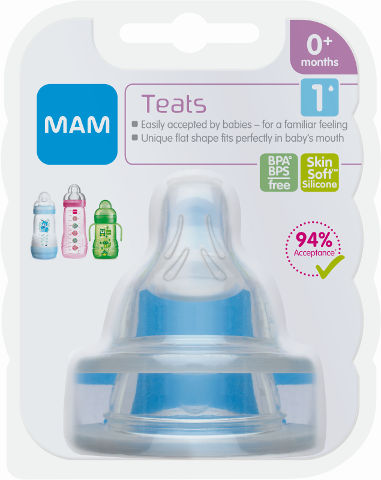 מאמ פטמות לבקבוק זרימה איטית 2 יחידות