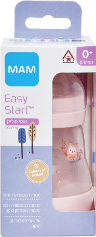 מאמ בקבוק אנטי קוליק 0+ ורוד 160 מ"ל