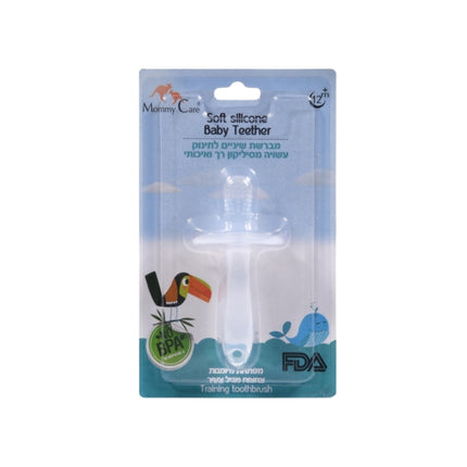 מברשת שיניים לתינוק עשויה מסיליקון רך ואיכותי MOMMY CARE 12+ חודשים