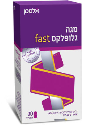 אלטמן
מגה גלופלקס FAST גלוקוזאמין בתוספת Aflapin
90 קפליות