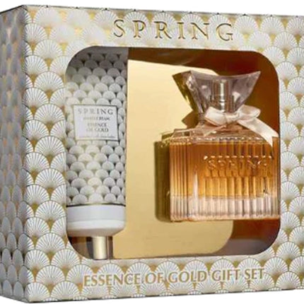 מארז בושם לאישה 75 מ''ל Spring Essence Of Gold או דה פרפיום E.D.P + קרם ידיים 100 מ''ל