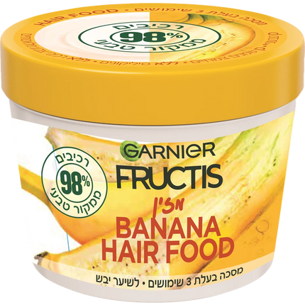 פרוקטיס היירפוד מסכה בננה 390 מ"ל | GARNIER
