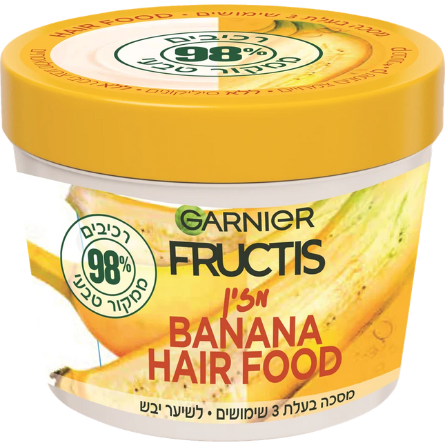 פרוקטיס היירפוד מסכה בננה 390 מ"ל | GARNIER