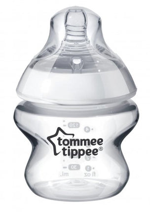 בקבוק האכלה 150 מ''ל Tommee Tippee Closer To Nature - שקוף לבן