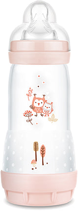 בקבוק אנטי קוליק 320 מ''ל 4+ חודשים פטמה שלב 3 זרימה מהירה MAM - צבע ורוד