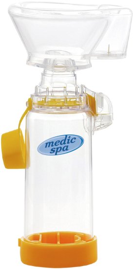 Medic Spa - אירוצ'מבר - מרחיב (ספייסר) לשאיפה של תרסיס לפעוטות בגילאי 1.5 עד 5 שנים - צבע צהוב