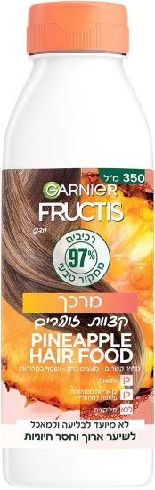 Garnier - מרכך לשיער פגום ומפוצל‏ Fructis בניחוח אננס - נפח 350 מ''ל