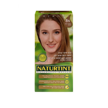 8N צבע שיער קבוע בלונד נבט חיטה 165מ"ל -NATURTINT