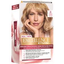 צבע שיער מטפח 8 בלונד בהיר EXCELLENCE CREME -LOREAL PARIS