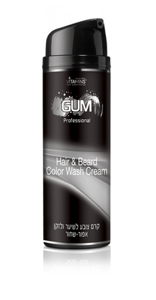 קרם צובע לשיער ולזקן אפור- שחור