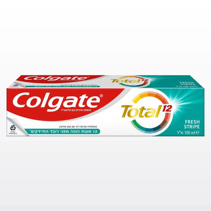 קולגייט משחת שיניים טוטאל פסים מרעננים 100 מ"ל