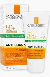 קרם הגנה מהשמש לפנים למראה מט עם מקדם הגנה Spf-50 מסדרת 'אנתליוס' 50 מ"ל - לה רוש פוזה